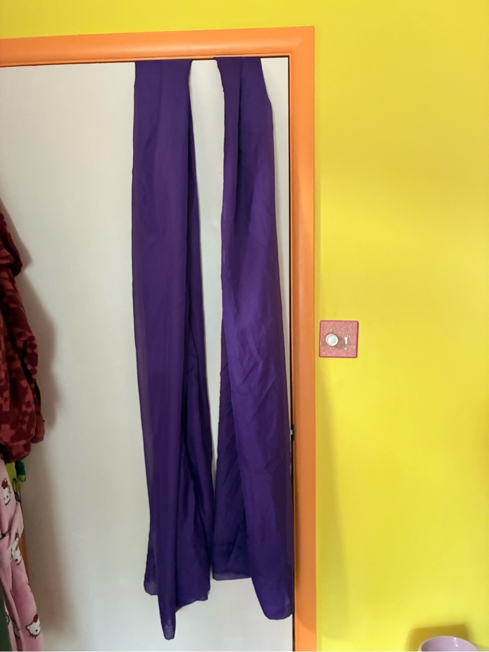 2 Long Purple curtains
